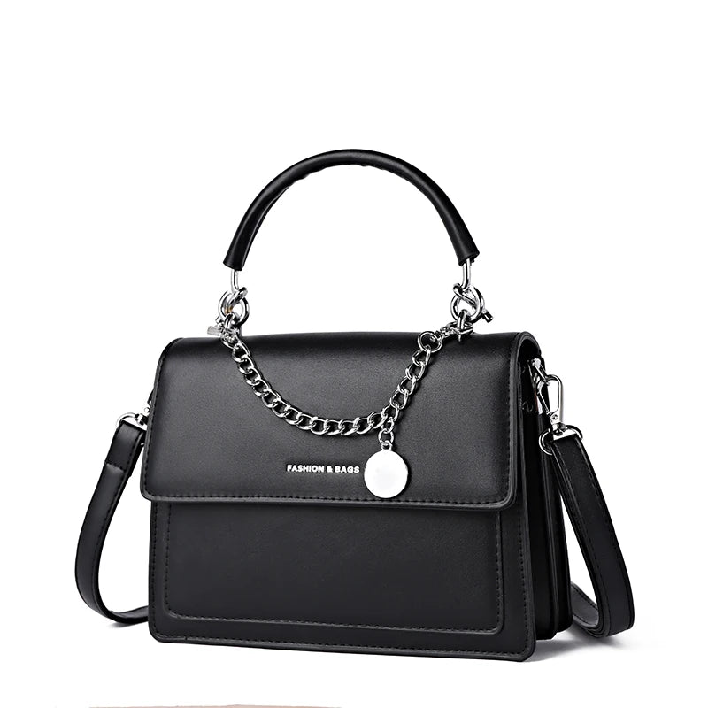 Totes Bags Women Solid Handbags PU Leather Shoulder Bag Female Daily Totes
