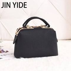 Embroidery Flower Shoulder Bag Women's Handbag PU Leather Messenger Bag