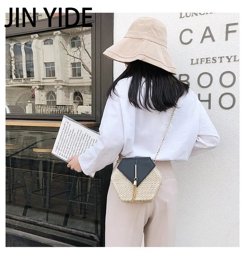Women Straw Handbag Beach Bohemia Bag Shoulder Bag