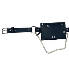 JNKET Women Waist Pack PU Leather Chain Waist Bag Messenger Bags
