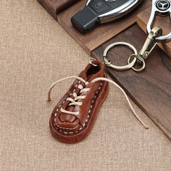 Leather Mini Shoe Keychain Decorations Men Women Shoes Keyring Pendant