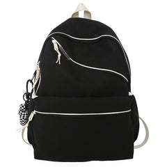Waterproof Nylon Backpack Large Capacity College School Bag