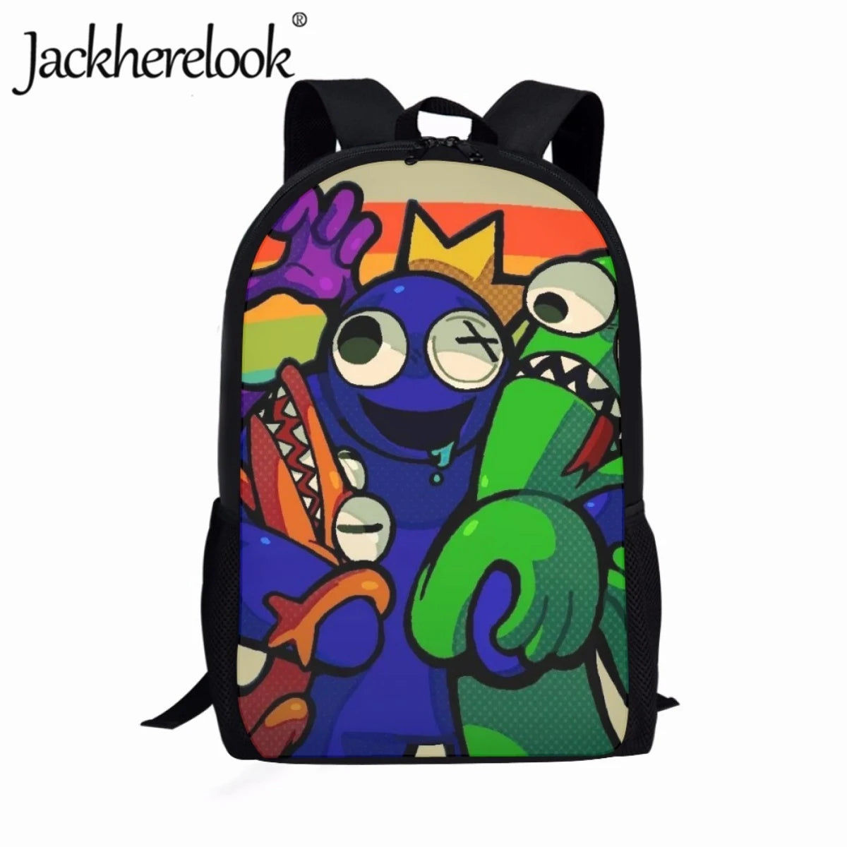 Jackherelook Rainbow School Bags for Kids Boys Girls Backpacks