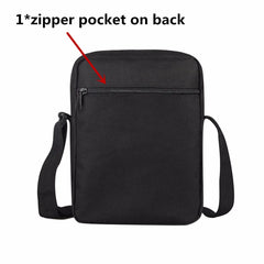 Horse Pattern 3D Print Kids Messenger Bag School Lunch Teen Crossbody