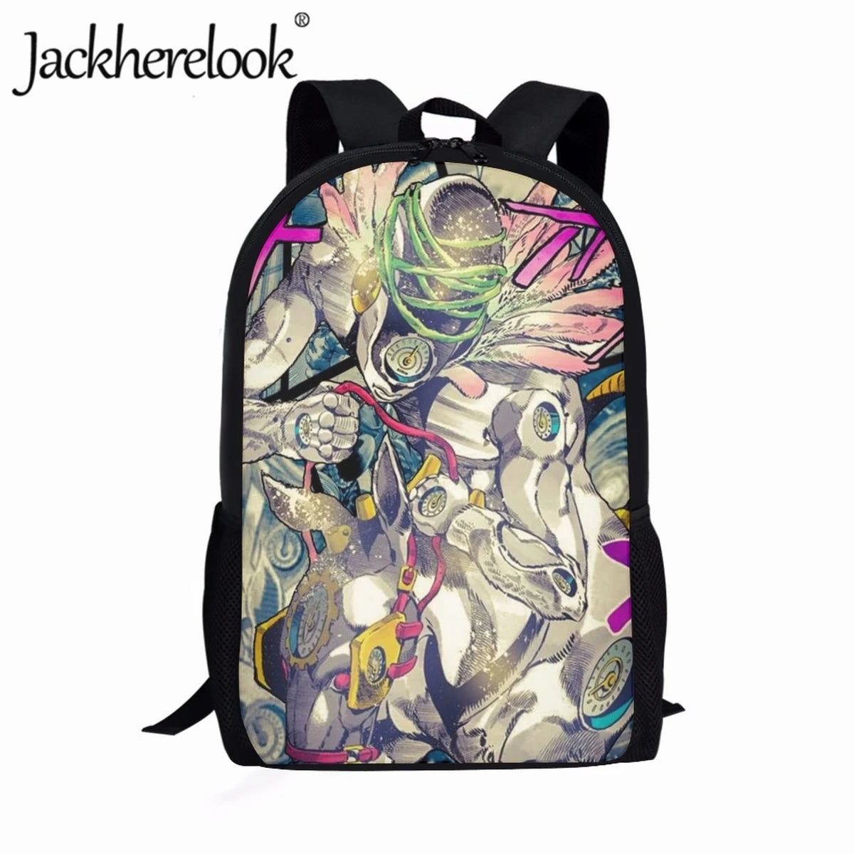 Kids Retro Anime Style School Bag Boys Girls Backpacks