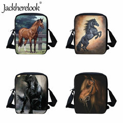 Jackherelook Running Horse Schoolbags Children's School Lunch Bag