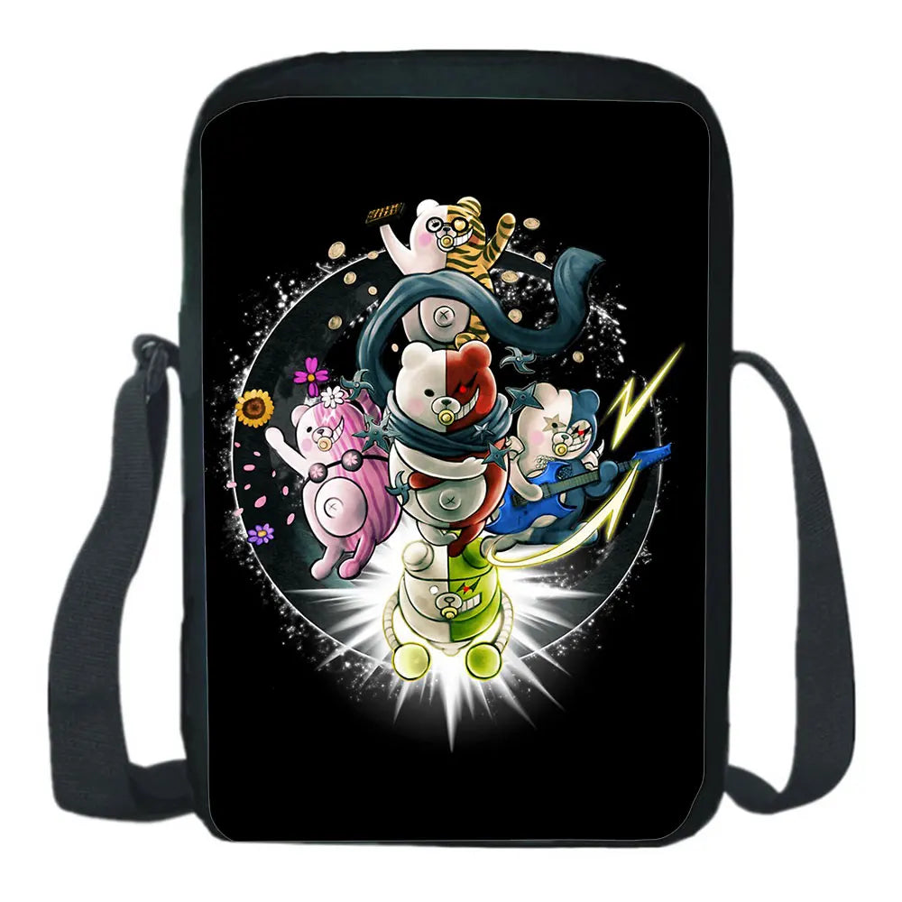 Japan Anime Danganronpa Shoulder Bag Monokuma Men Messenger Bags Women Crossbody