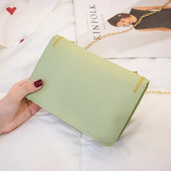 Embroidered Small Square Shoulder Messenger Bag for Women
