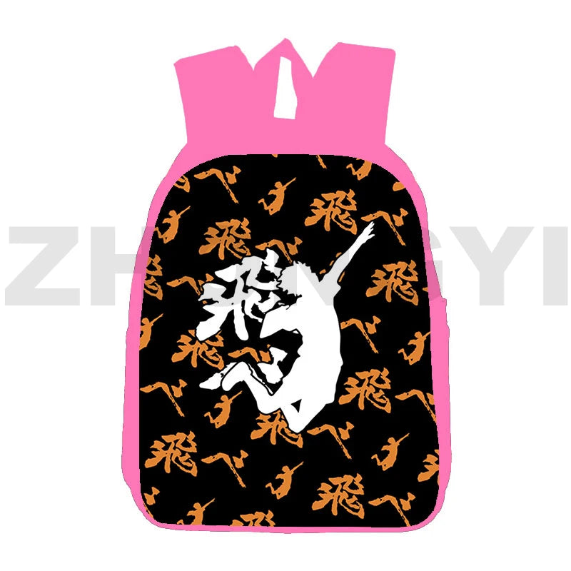 Japanese 12 Inch Pink 3D Anime Haikyuu Bag Nekoma Backpack