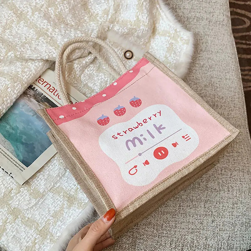 Japanese Canvas Women's Handbag Style Tote Bag Crossbody Small Bag For Women