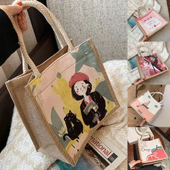 Japanese Canvas Women's Handbag Style Tote Bag Crossbody Small Bag For Women