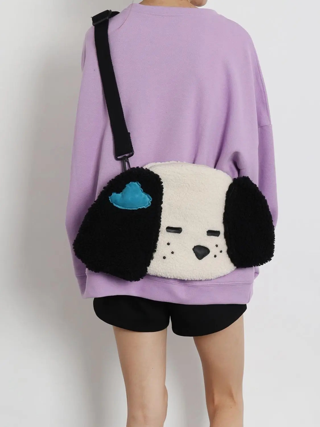 Japanese Cartoon Puppy Plush Tote Bag for Women