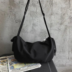 Japanese Functional Nylon Sling Bag Large Capacity Shoulder Handbag