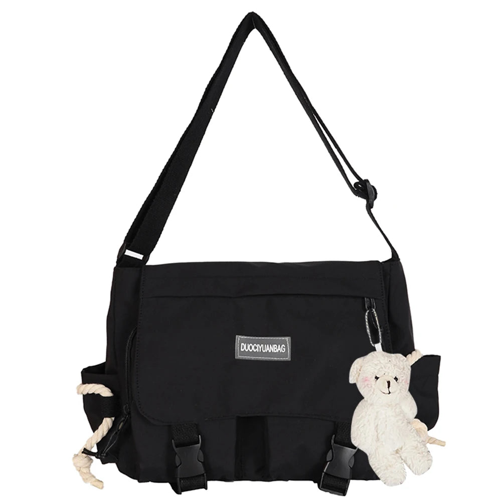 Japanese Harajuku Nylon Messenger Pouch Women Crossbody Bag