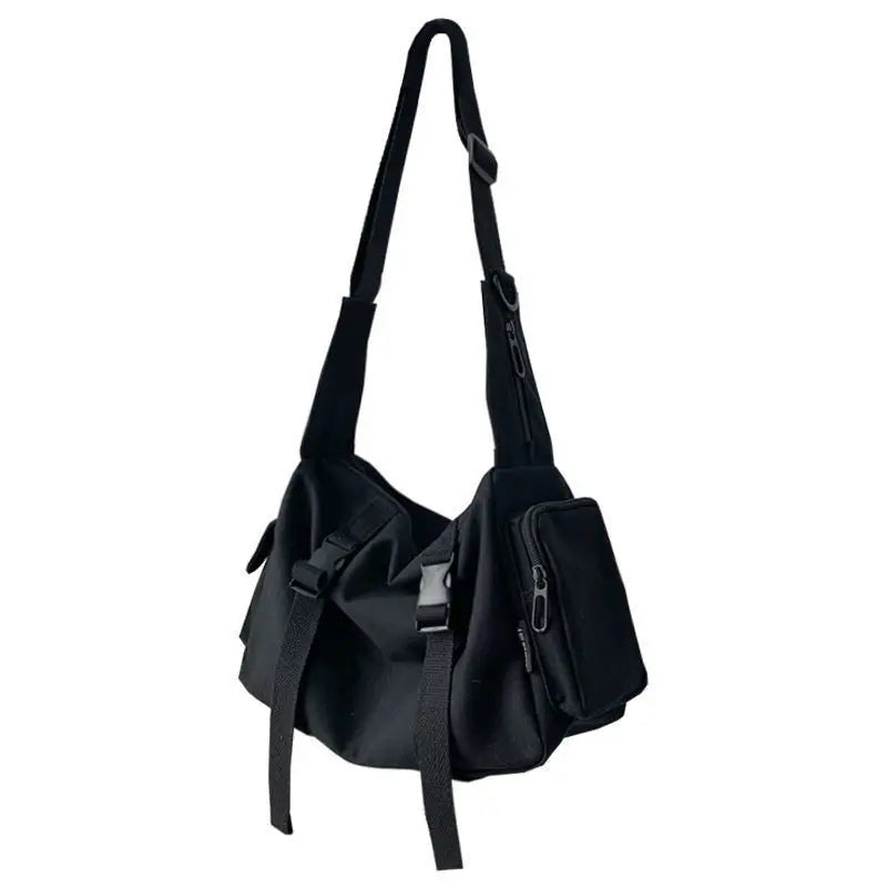 Japanese Harajuku Women Canvas Messenger Bag Crossbody Bags Large Capacity