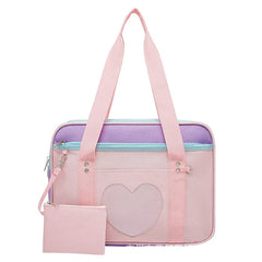 Japanese Style Pink Uniform School Bags for Women Girls