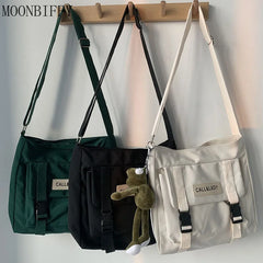 Japanese Messenger Bag Student Nylon Waterproof Canvas Crossbody Bags for Women