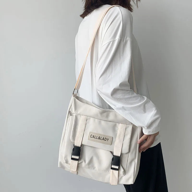 Japanese Messenger Bag Student Nylon Waterproof Crossbody Bag Satchel