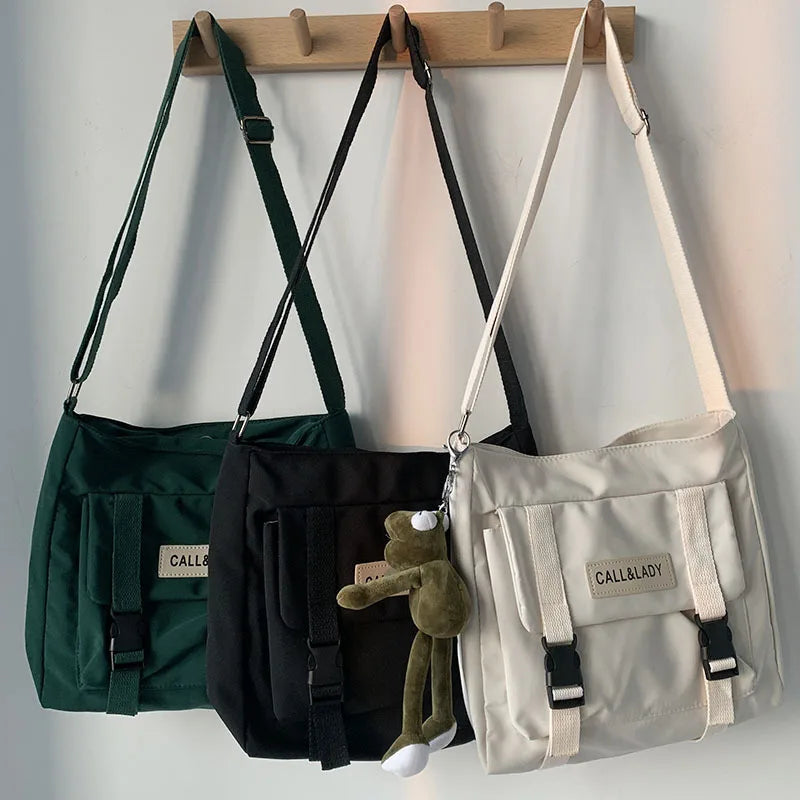 Japanese Messenger Bag Student Nylon Waterproof Crossbody Bag Satchel