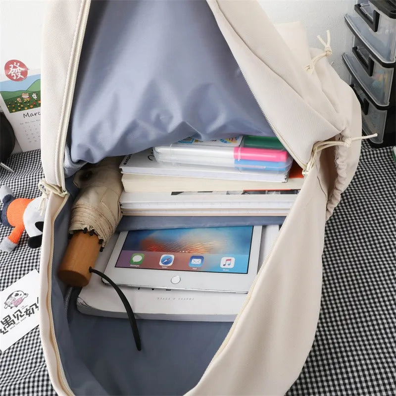 Japanese Women Backpack High Nylon School Bag For Teenage Girls