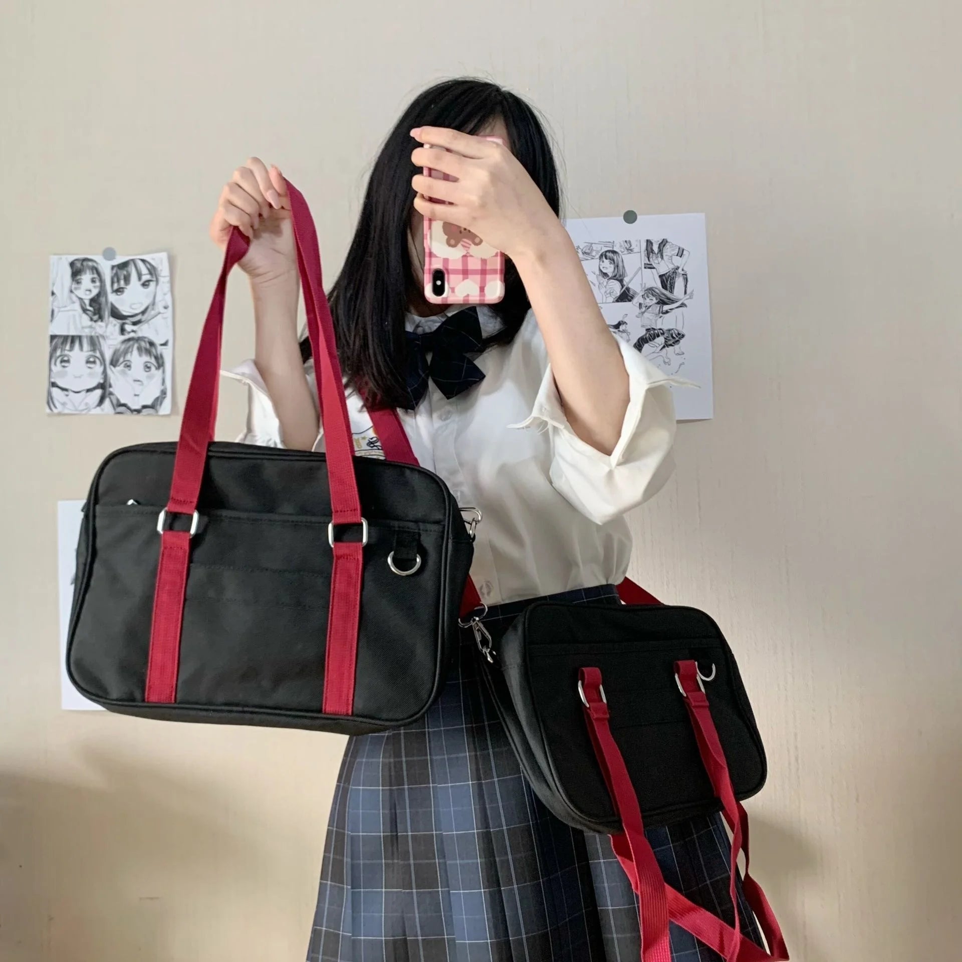 Japanese Style One Shoulderbag Canvas Shopping