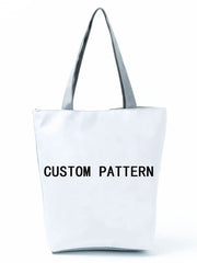 Japanese Style Ukiyoe Print Shoulder Bag Whale Tote