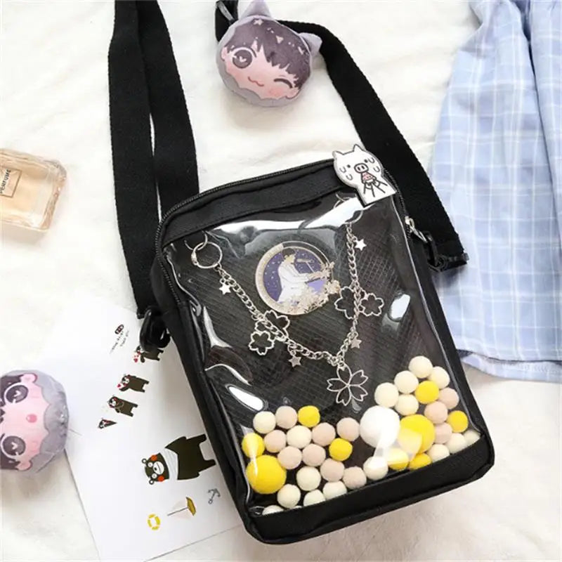 Japanese Transparent Small Square Ita Bag