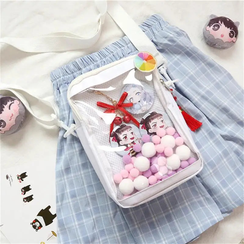 Japanese Transparent Small Square Ita Bag