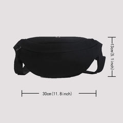 Japanese Anime Print Unisex Shoulder Bag Fitness Waist Chest Messenger Bag