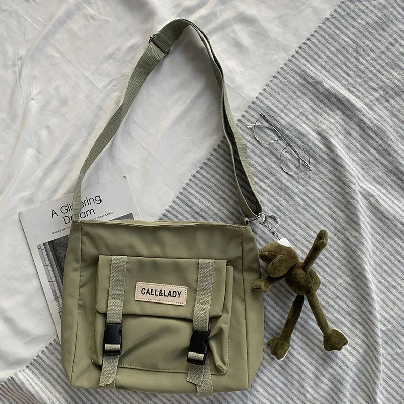 Japanese Messenger Bag Student Nylon Waterproof Crossbody Bags for Women