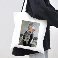 Jerusalem Map Flag Women Canvas Shoulder Bags Harajuku Handbags Totes