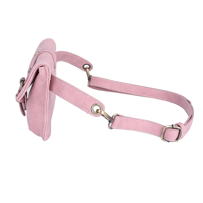 Vintage Style Leather Waist Bag Fanny Pack Pouch Belt