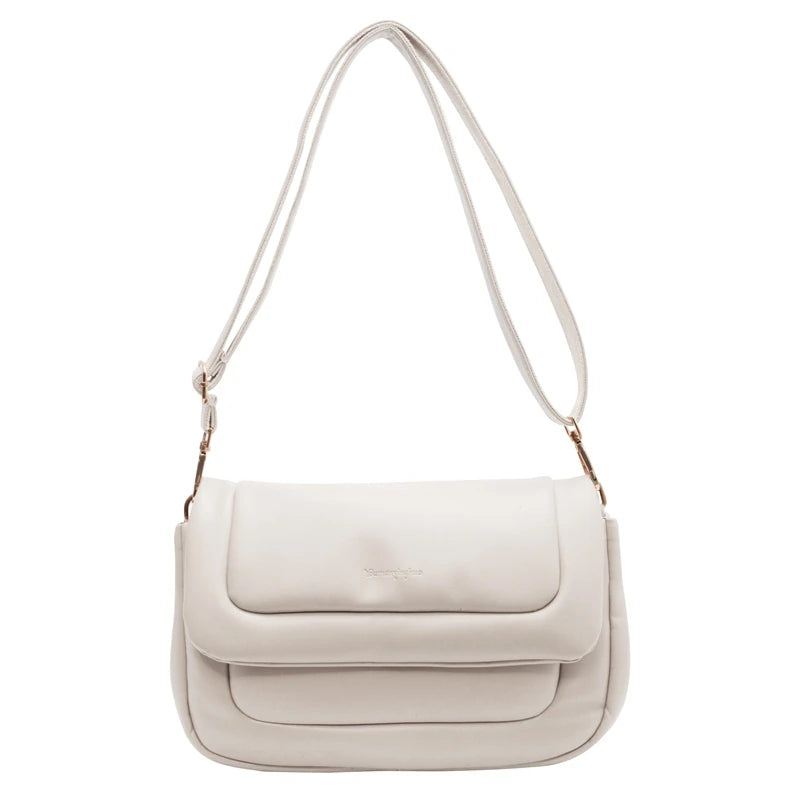 Vintage Leather Crossbody Bag for Women Small Travel Flap Bag