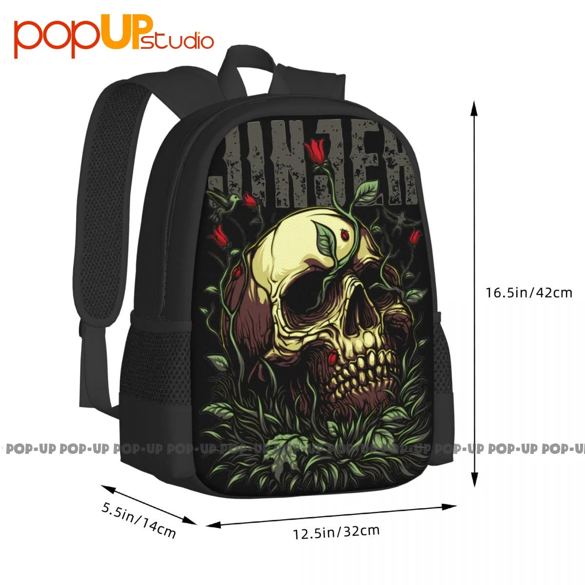 Jinjer Metal Rock Band Skull Large Capacity Travel Backpack