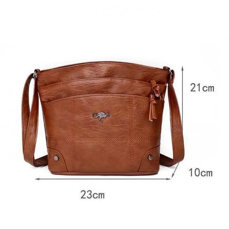 Soft Leather Shoulder Bag Women Large Capacity Crossbody Bags