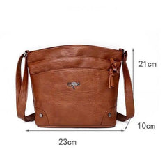 Soft Leather Shoulder Bag Women Large Capacity Crossbody Bags