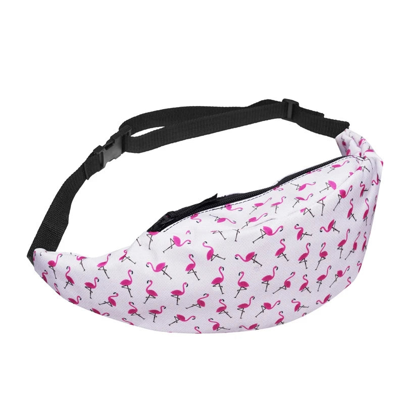 Women Fanny Pack 3D Printing Waist Bag for Traveling