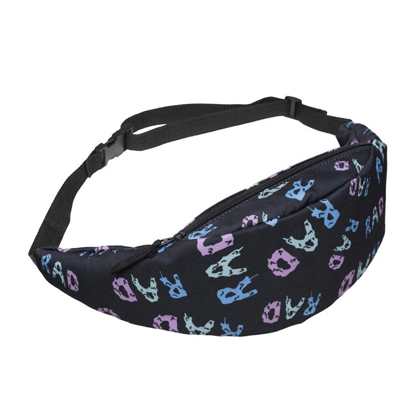 Women Fanny Pack 3D Printing Waist Bag for Traveling