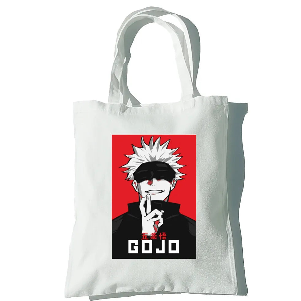 Jujutsu Kaisen Anime Canvas Bag Harajuku Women Shoulder Bag