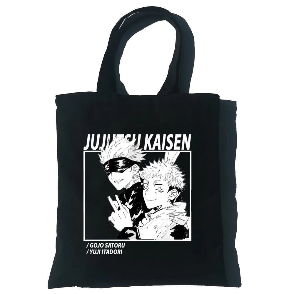 Jujutsu Kaisen Anime Canvas Bag Harajuku Women Shoulder Bag