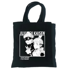 Jujutsu Kaisen Anime Canvas Bag Harajuku Women Shoulder Bag