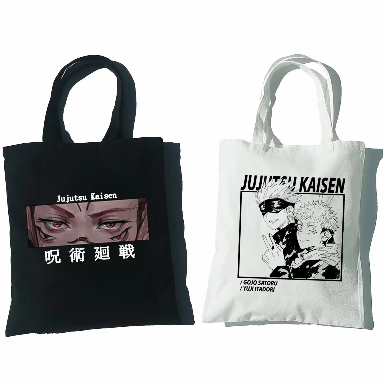 Jujutsu Kaisen Anime Canvas Bag Harajuku Women Shoulder Bag