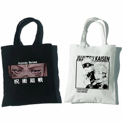Jujutsu Kaisen Anime Canvas Bag Harajuku Women Shoulder Bag