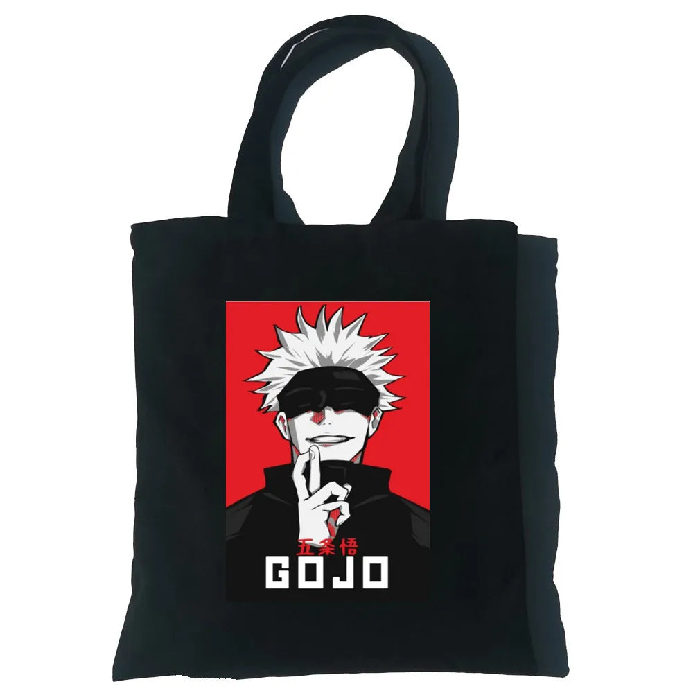Jujutsu Kaisen Anime Canvas Bag Harajuku Women Shoulder Bag