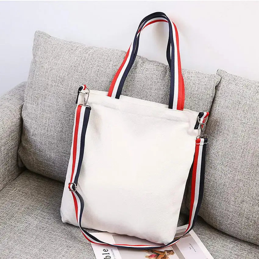 Girl Letter Canvas Tote School Shoulder Bag Purse Crossbody Bag