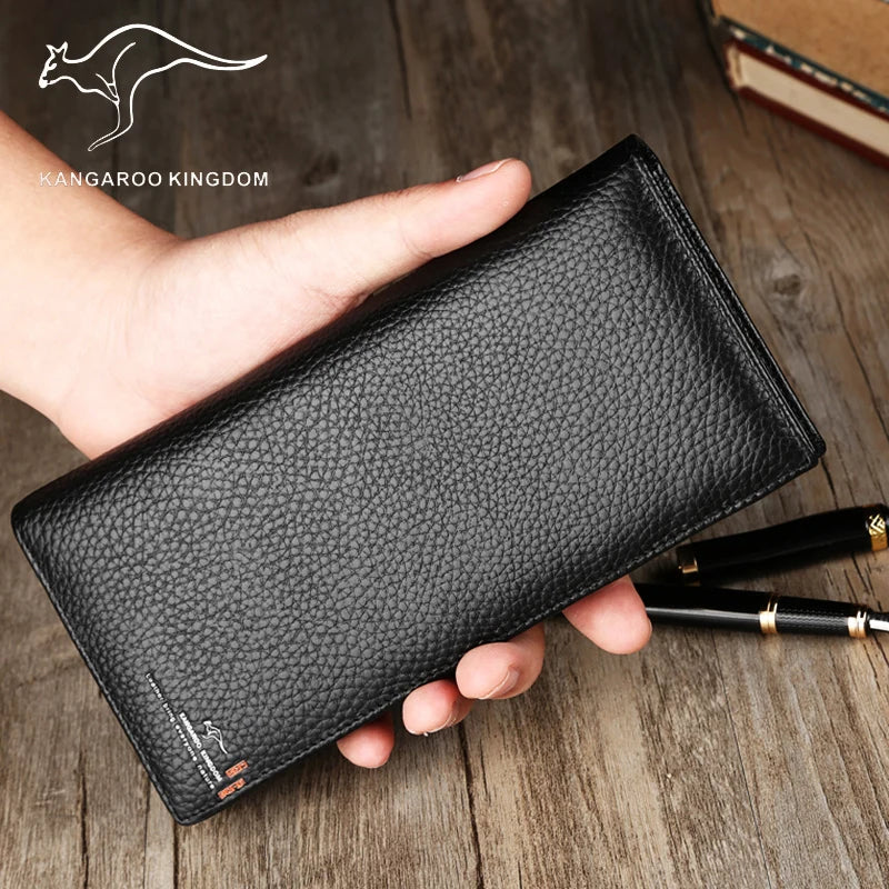 Kangaroo Kingdom Men Leather Wallet Purse