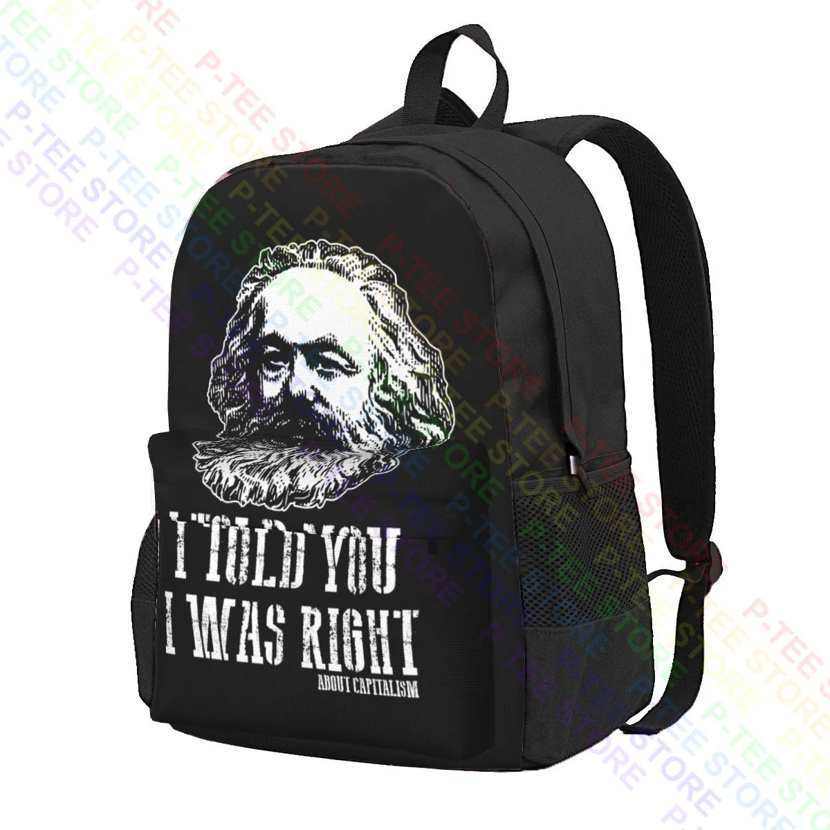 Karl Marx Capitalism Communism Socialism Marxism 01 Large Capacity Backpack