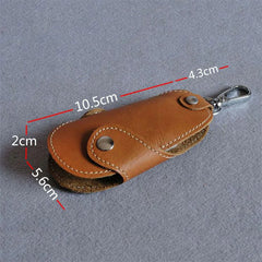 Leather Key Holder Housekeeper Organizer Pouch Purse