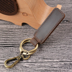 Real Cowhide Leather Keychain Pocket Housekeeper for Car Keys Organizer