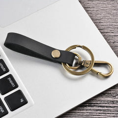 Real Cowhide Leather Keychain Pocket Housekeeper for Car Keys Organizer